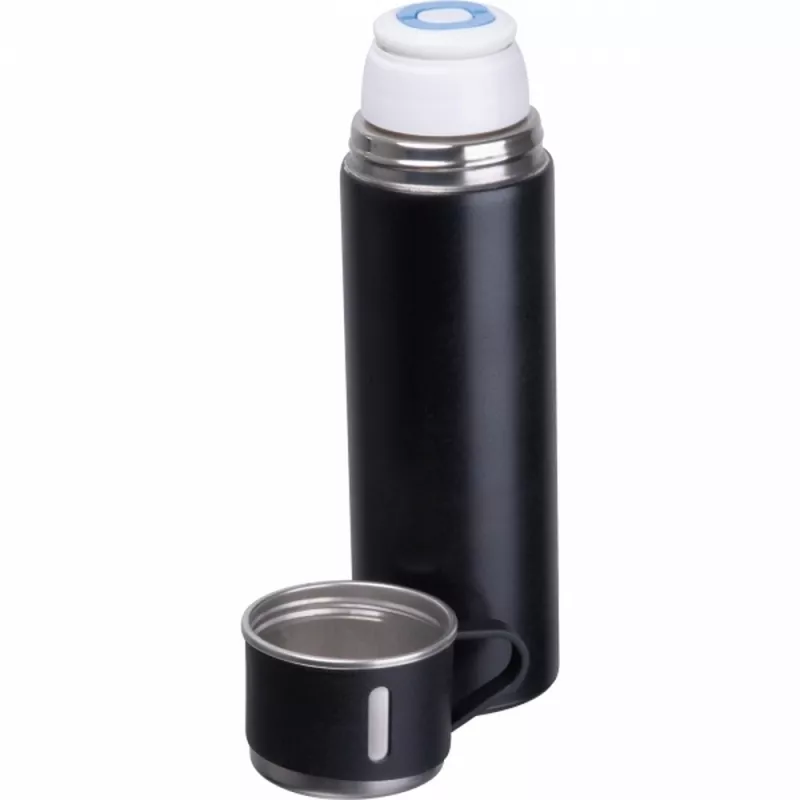 Termos z 3 kubkami ICELAND 400 ml - czarny (538703)