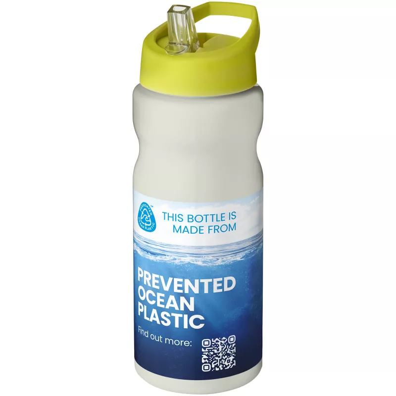 Bidon H2O Eco o pojemności 650 ml z wieczkiem z dzióbkiem - Limonka (21009916)