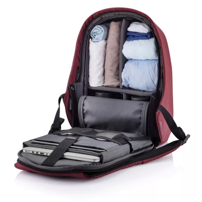 Bobby Hero Regular plecak chroniący przed kieszonkowcami - wiśniowy (P705.294)