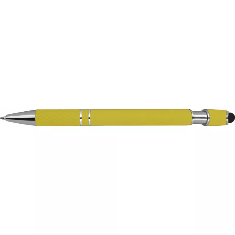 Długopis plastikowy touch pen - żółty (1368908)
