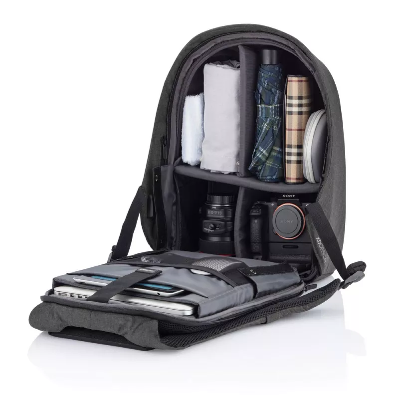 Bobby Hero Regular plecak chroniący przed kieszonkowcami - szary, czarny (P705.292)