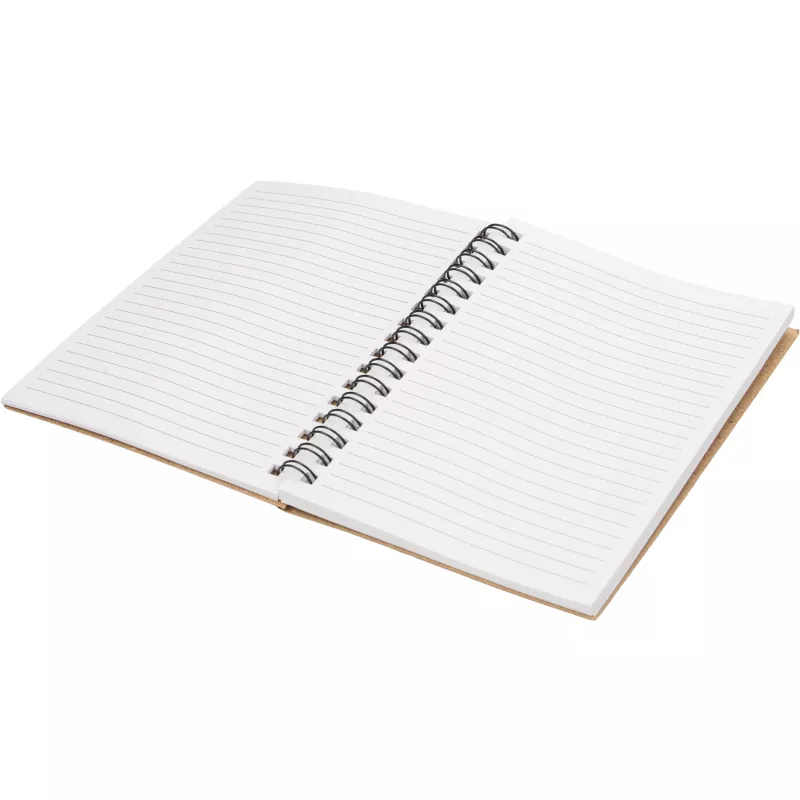 Notes A6 w linie z papieru z recyklingu z długopisem KEYSTONE - brązowy (197601)