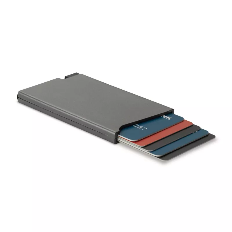 Etui na karty z RFID wykonana z ABS - stalowoszary (LT92191-N0035)