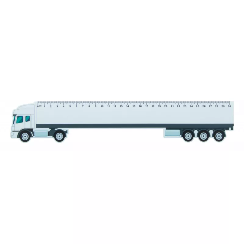 Trucker 30 linijka 30cm, ciężarówka - biały (AP718344)