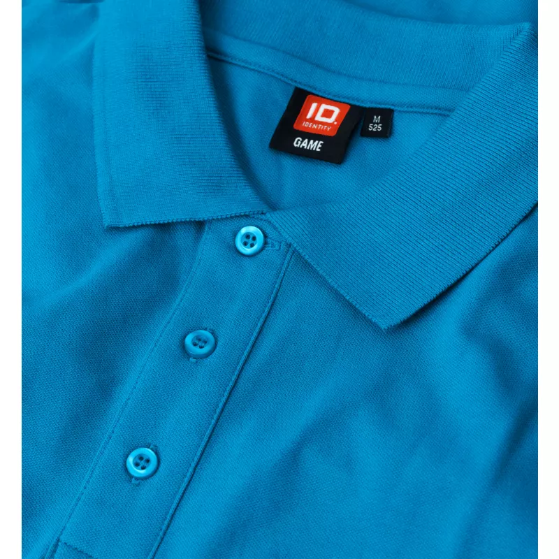 Koszulka bawełniana 210 g/m² ID Polo/stretch 0525 - Turquoise (0525-TURQUOISE)