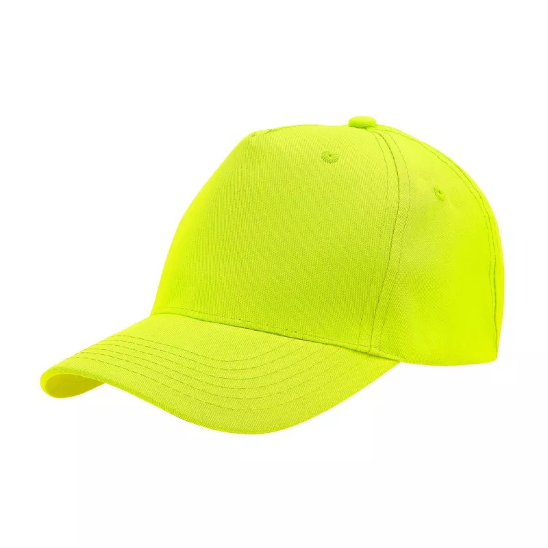 Czapka z daszkiem z poliestru poly twill 160 g/m² #4011 - Zielony HiVis (HW-4011-GREEN HIVIS)