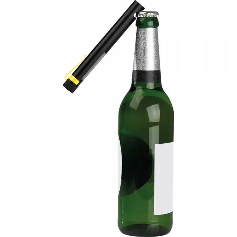 Latarka COB z otwieraczem do butelek FRANZISKA - żółty (8083208)