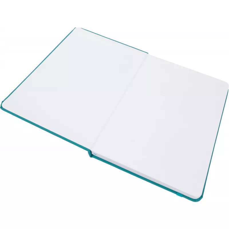 Notatnik A5 w linie z materiałów z recyklingu DOMINIK - turkusowy (2526114)