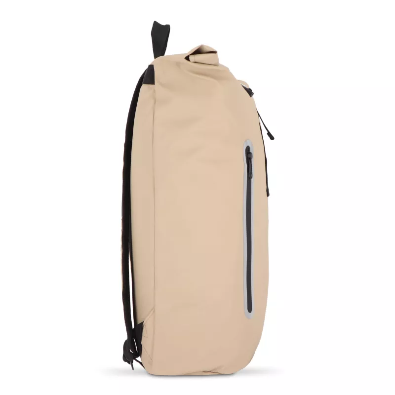 Powlekany PU plecak R-PET 600D o pojemności 20 l - ecru (LT95357-N0054)