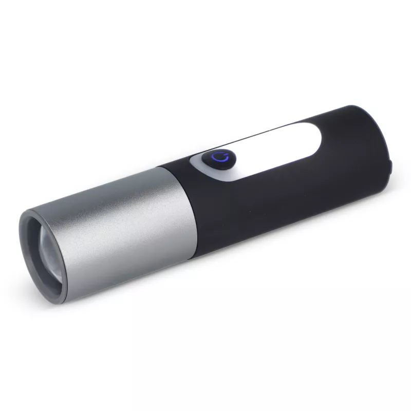 Akumulatorowa latarka LED 10W z funkcją zoom 300lm - czarny (LT93319-N0002)