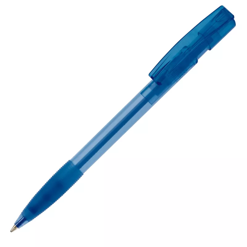 Transparentny długopis Nash - niebieski transparentny (LT80802-N0411)