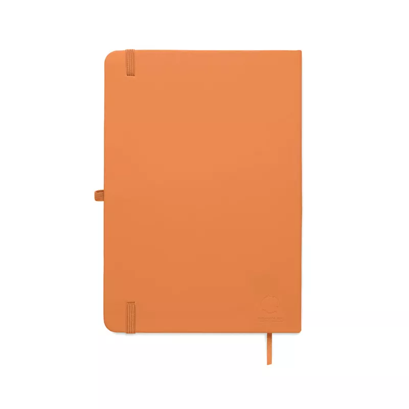 Notes A5 w okładce z PU 96 kartek w linię ARCOLOOP - Pomaranczowy (MO3124-10)