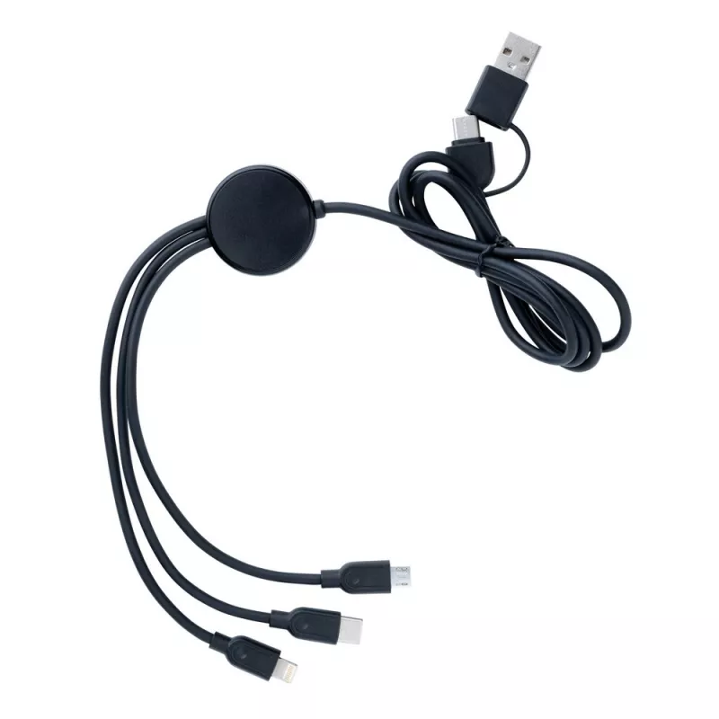 Kabel do ładowania 6 w 1 RABS - black (P302.481)