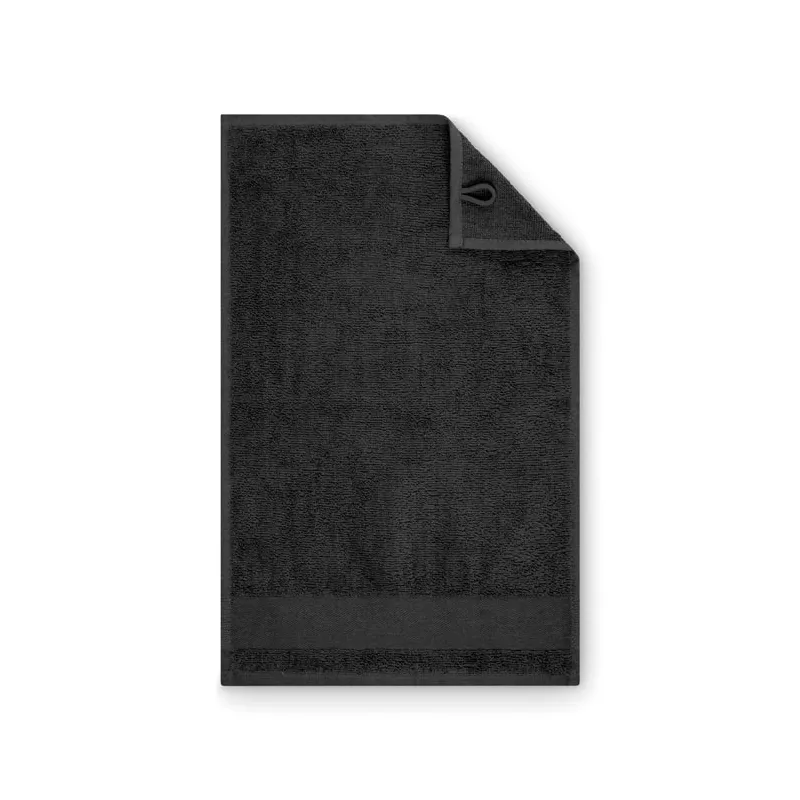 Ręcznik bawełniany 380 g/m² 30x50 cm ISLAND 30 - Czarny (MO2764-03)