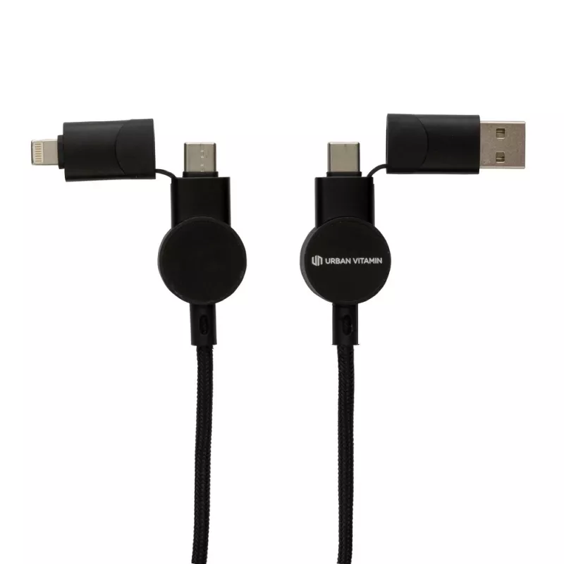 Kabel do ładowania 6 w 1 45W Urban Vitamin Oakland - czarny (P302.701)