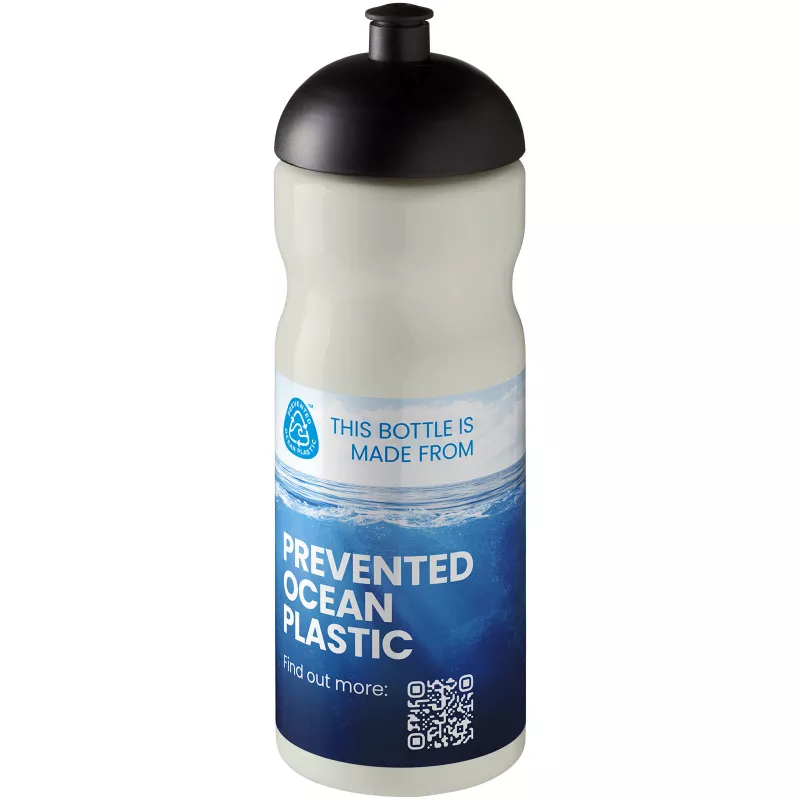 Bidon H2O Eco o pojemności 650 ml z wypukłym wieczkiem - Czarny (21009838)