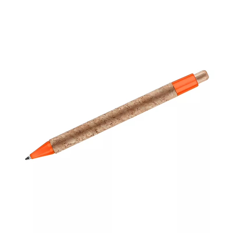 Długopis z naturalnego korka KORTE - pomarańczowy (19632-07)