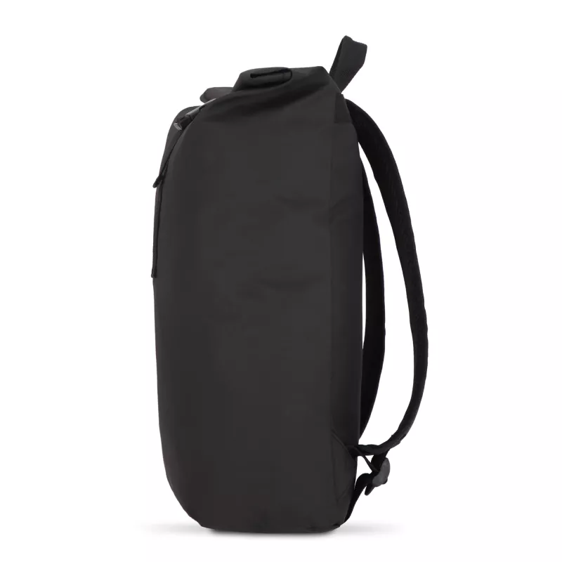 Powlekany PU plecak R-PET 600D o pojemności 20 l - czarny (LT95357-N0002)