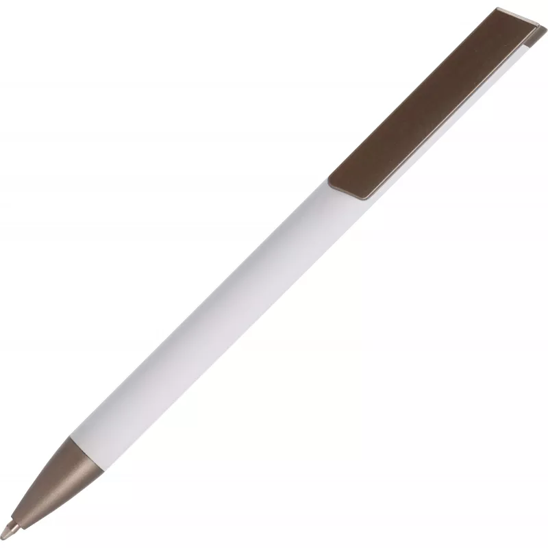 Długopis aluminiowy z dużym klipsem SOUTHAMPTON - biały (556006)
