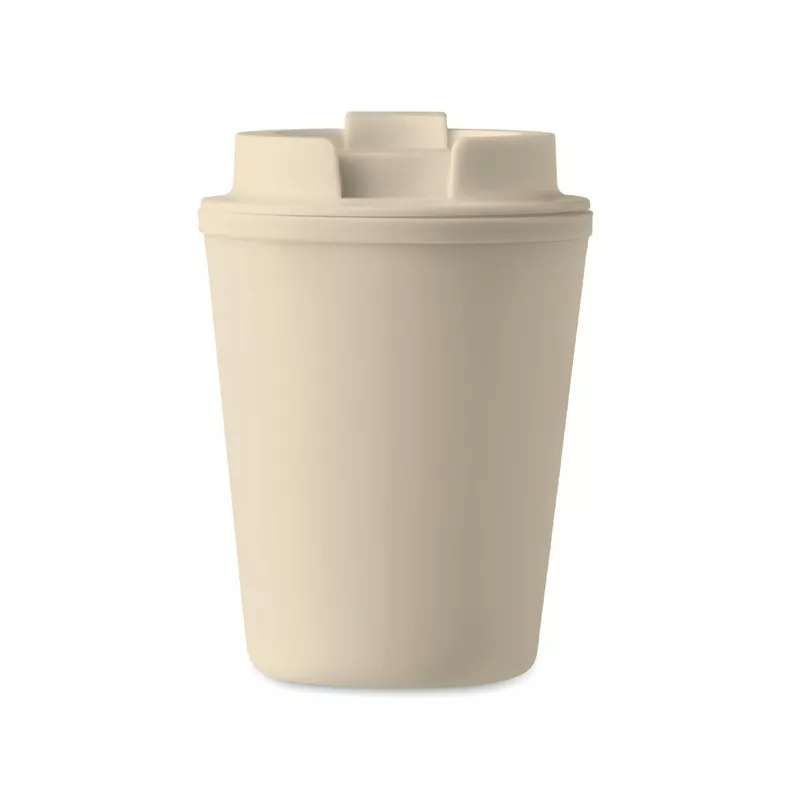 Kubek dwuścienny z PP 300 ml TRIDUS - Bezowy (MO6866-13)