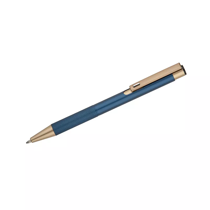 Długopis reklamowy metalowy VITE - niebieski (19689-03)