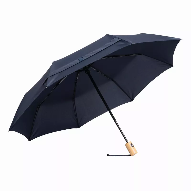 Automatycznie otwierany i składany, wiatroodporny parasol kieszonkowy CALYPSO - granatowy (56-0101270)