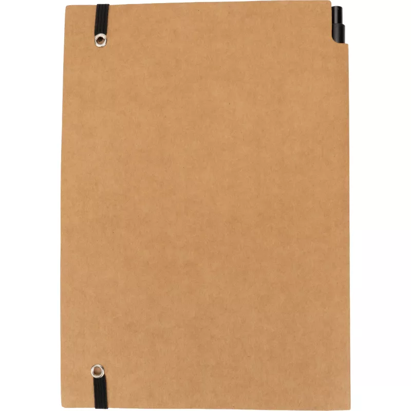 Notatnik A5 w kratkę z długopisem FELIX - brązowy (2058201)