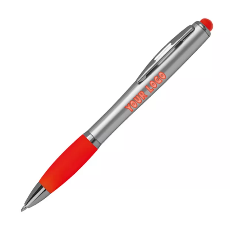 Długopis z podświetlanym logo - czerwony (1076405)