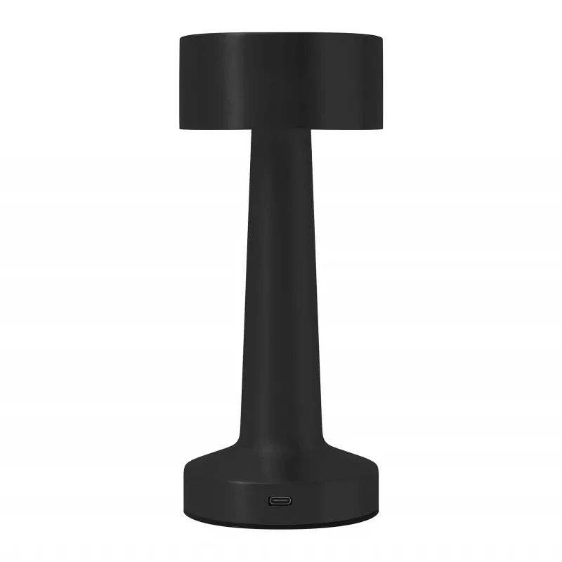 Lampa stołowa MUSHROOM ze stali nierdzewnej - czarny (56-0903072)