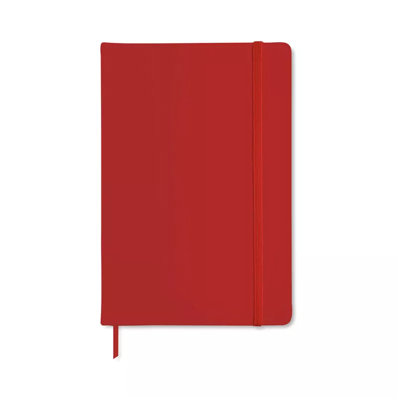 Notes A6 w okładce z PU 96 kartek w linię NOTELUX - Czerwony (MO1800-05)