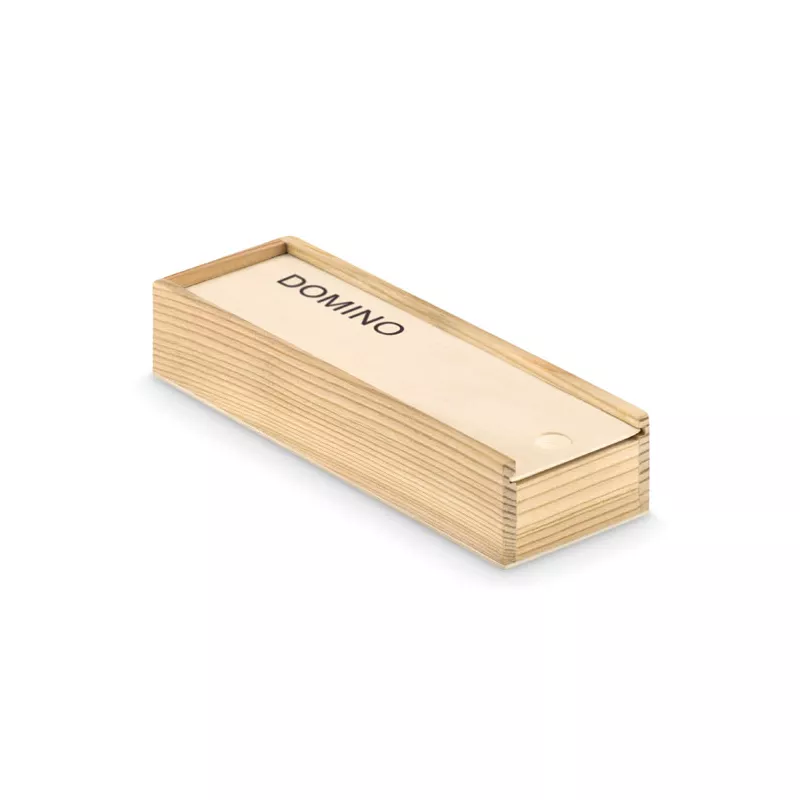 Domino 28 elementów w drewnianym pudełku DOMINO - Drewna (MO9188-40)