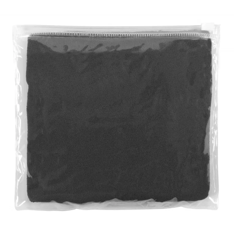 Ręcznik 30 x 45 cm z mikrofibry 345 g/m² Kotto - czarny (AP741549-10)
