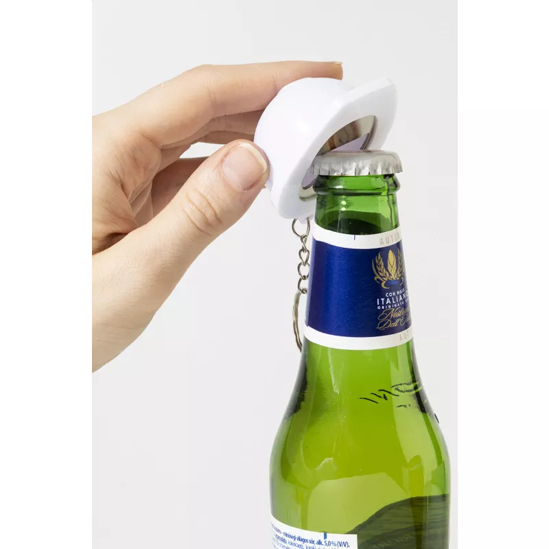 Bobby Pop brelok z otwieraczem do butelek RABS - biały (AP800314-01)