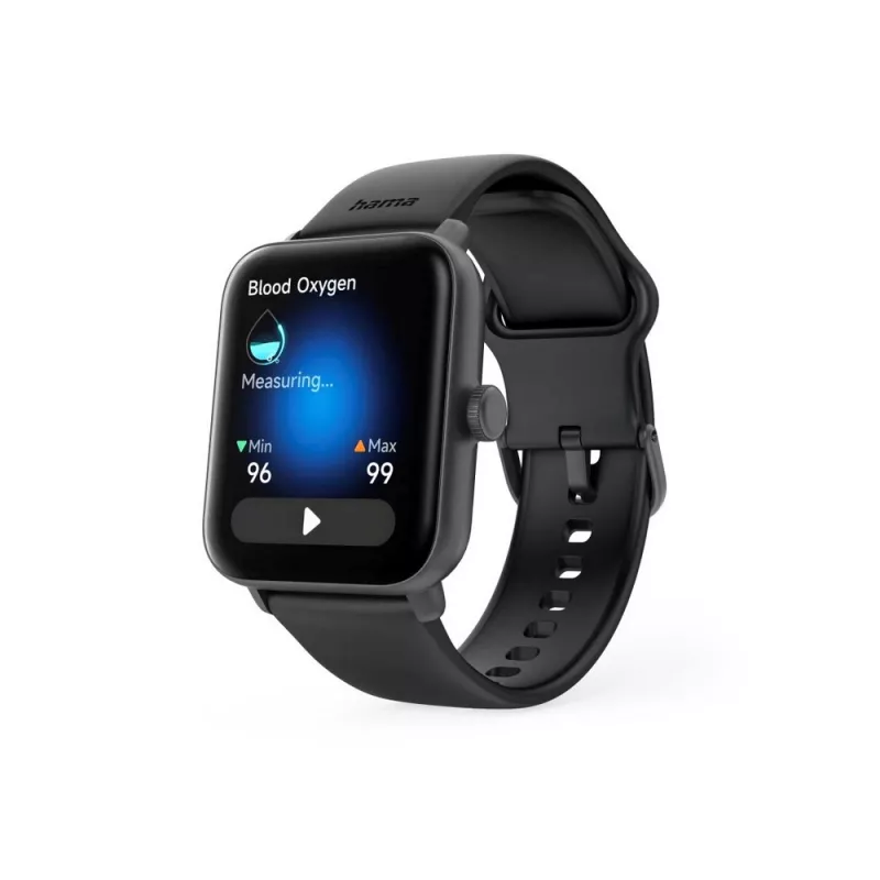 Monitor aktywności Hama Smartwatch 6010 GPS - czarny (VH077-03)
