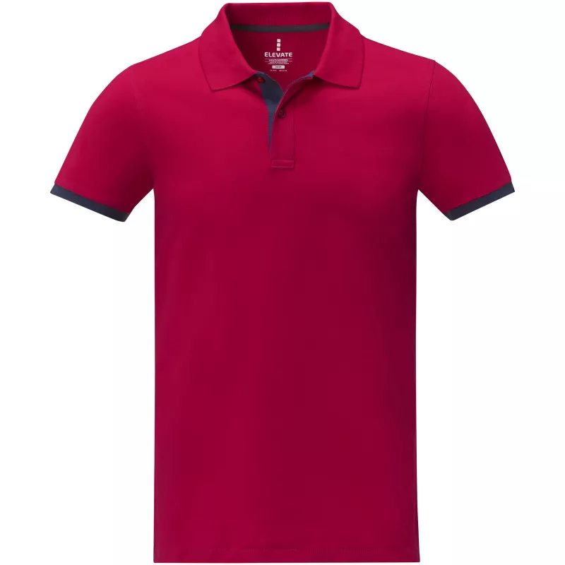 Męska koszulka polo duotone Morgan z krótkim rękawem - Czerwony (38110-RED)