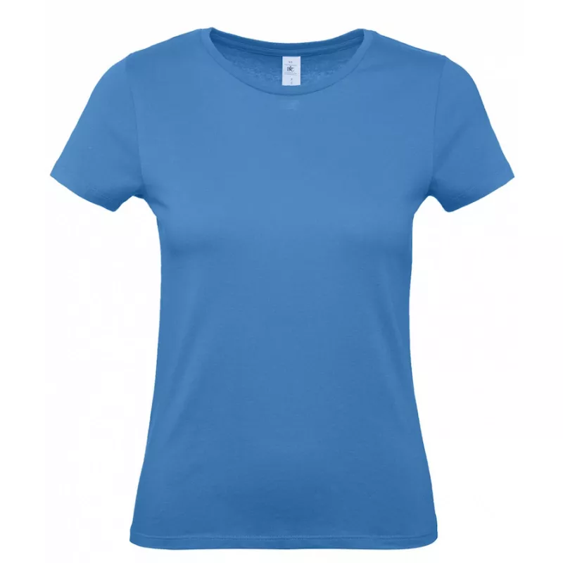 Damska koszulka reklamowa 145 g/m² B&C #E150 / WOMEN - Azure (430) (TW02T/E150-AZURE)