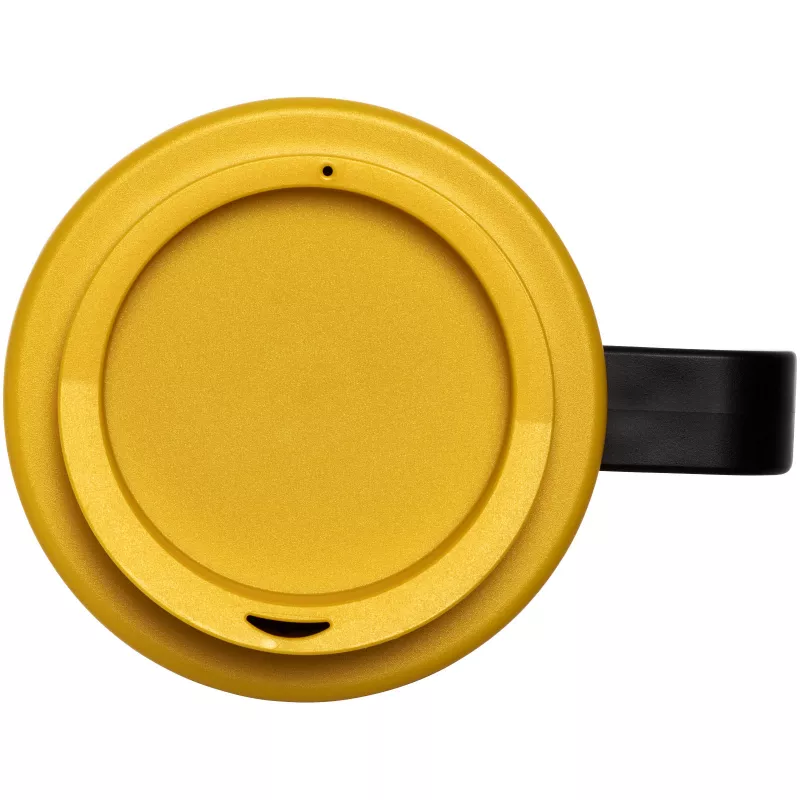 Kubek termiczny z serii Brite-Americano Grande o pojemności 350 ml - Czarny-Żółty (21000623)