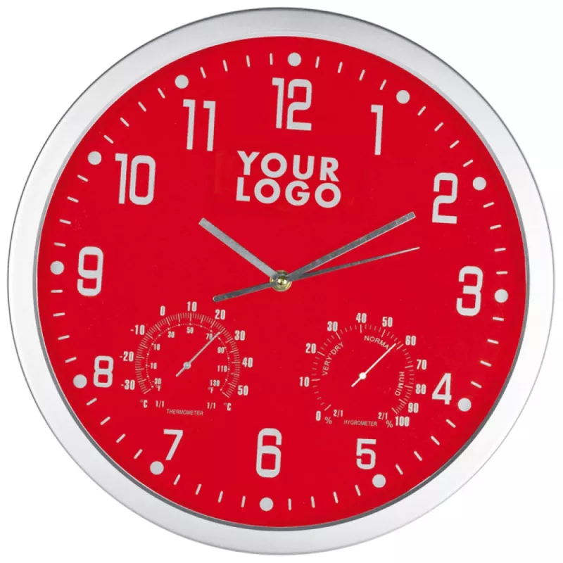 Zegar ścienny CrisMa - czerwony (4123805)