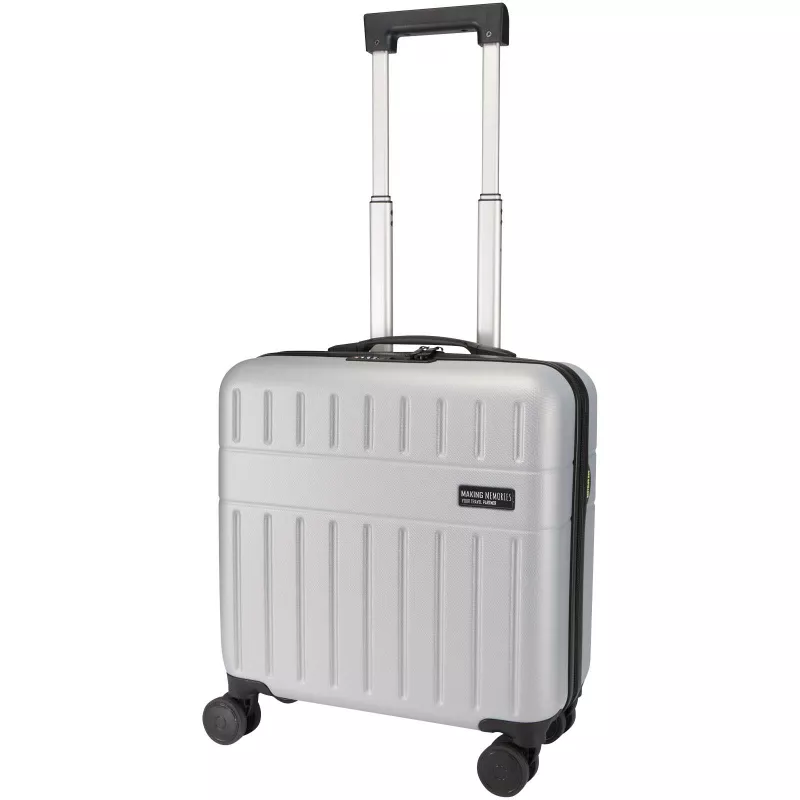 Rover - walizka na kółkach na laptop o przekątnej 16 cali, wykonana z materiałów z recyklingu (GRS), pojemność 30 litrów - Srebrny (13015281)