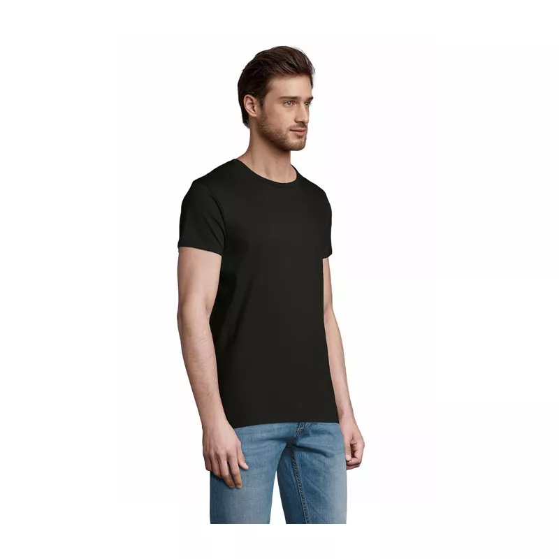 Koszulka męska organiczna 175 g/m² Sol's PIONEER MEN - Deep Black (S03565-DB)