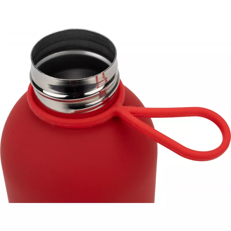 Butelka stalowa soft touch OSTRAVA 800 ml - czerwony (496805)