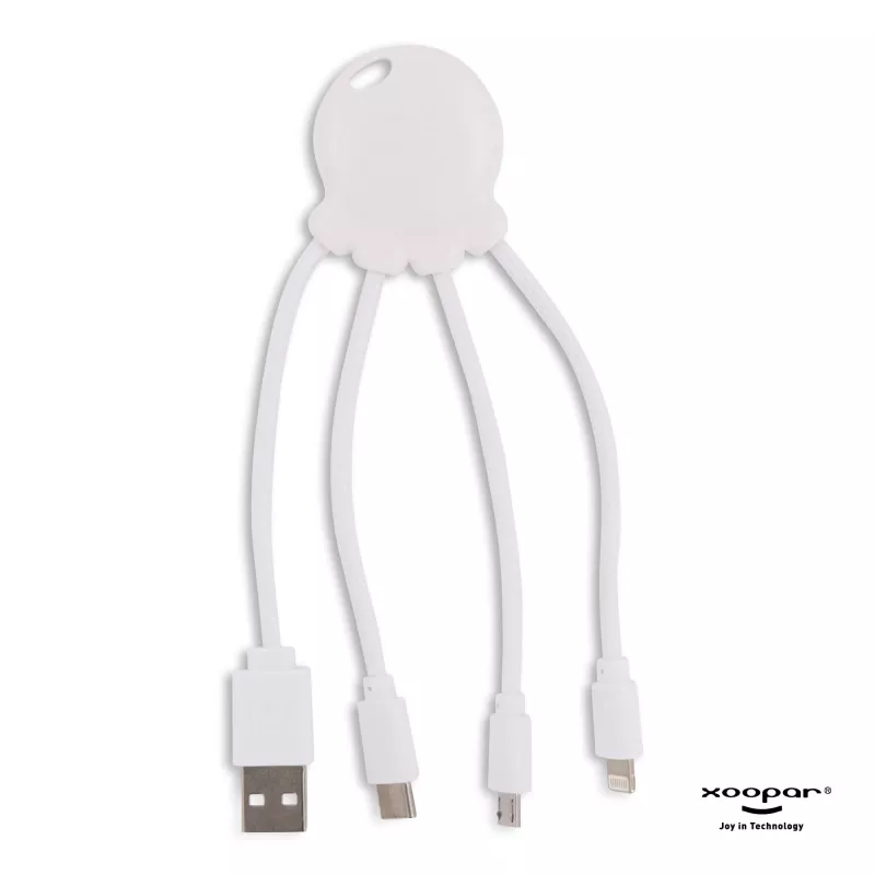 2087 | Xoopar Octopus Charging cable - biały (LT41005-N0001)