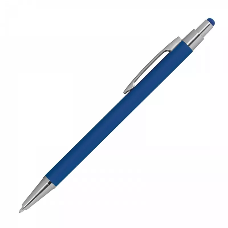 Długopis metalowy touch pen soft touch PAULA - niebieski (1096404)