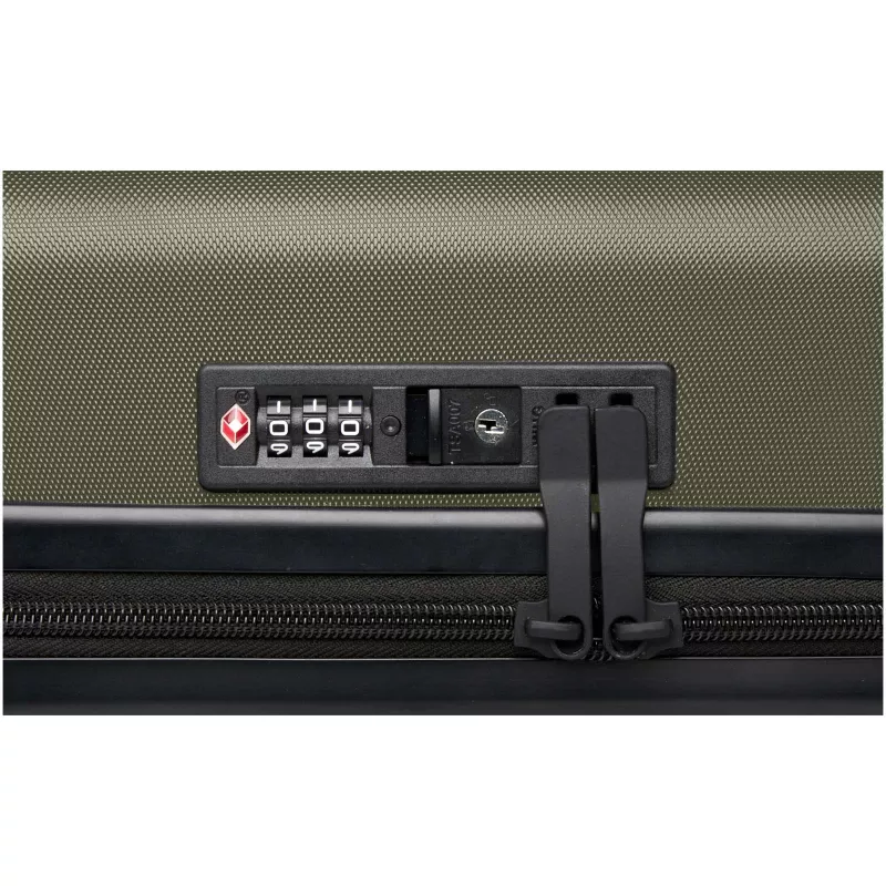 Rover twarda walizka na kółkach z tworzyw sztucznych pochodzących z recyklingu z certyfikatem GRS o wysokości 51 cm i pojemno - Leśny zielony (13004964)