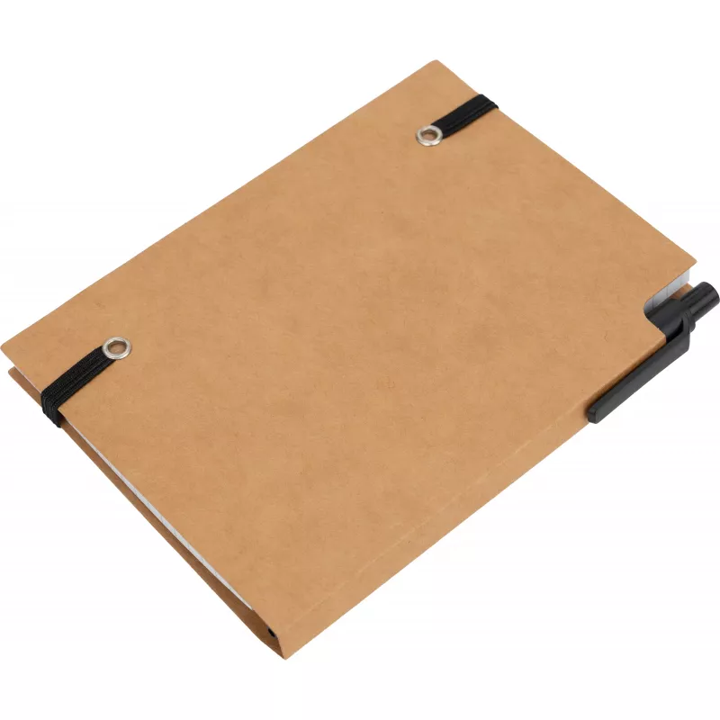 Notatnik A6 w kratkę NATALIA - brązowy (2058101)