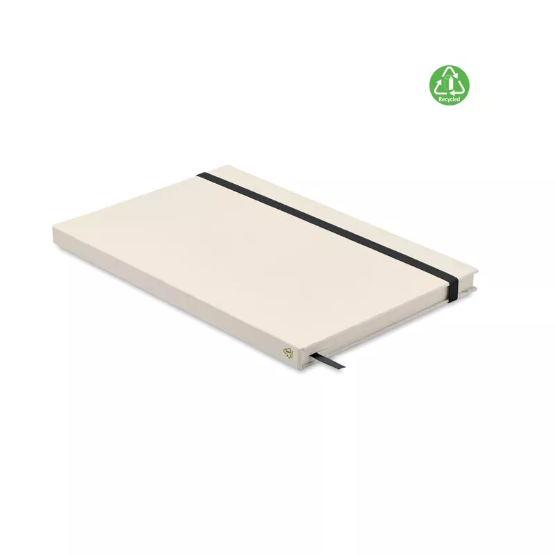 Notes A5 z recyklingu 80 kartek w linię MITO NOTE - Czarny (MO6743-03)