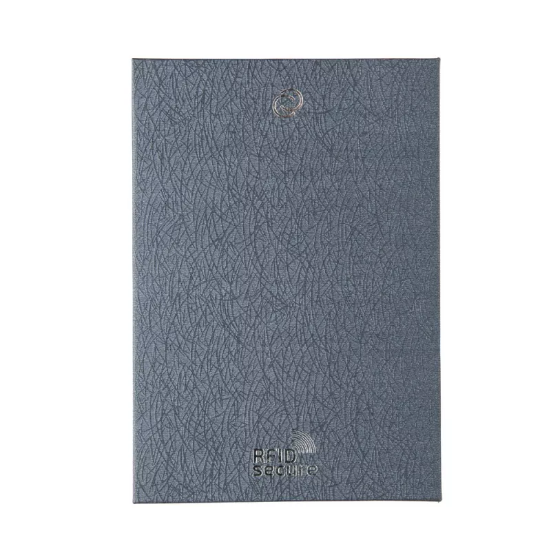 Etui na karty kredytowe i portfel C-Secure, ochrona RFID - czarny, srebrny (P850.511)