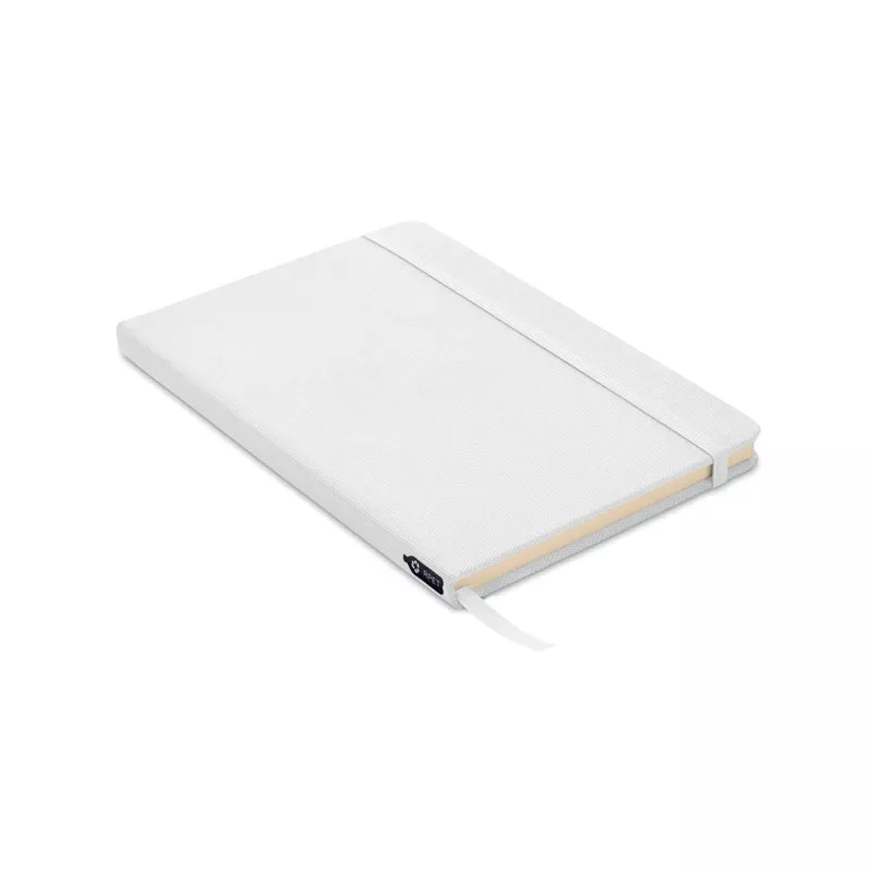 Notes A5 w okładce z RPET 80 kartek w linię NOTE RPET - Bialy (MO9966-06)
