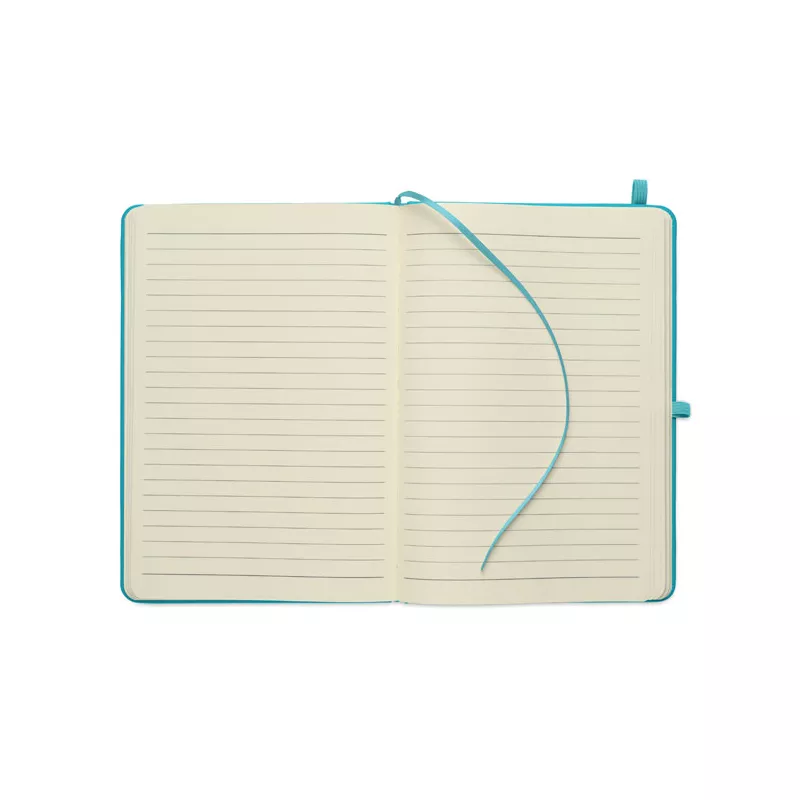 Notes A5 w okładce z PU 96 kartek w linię ARCOLOOP - Turkusowy (MO3124-12)