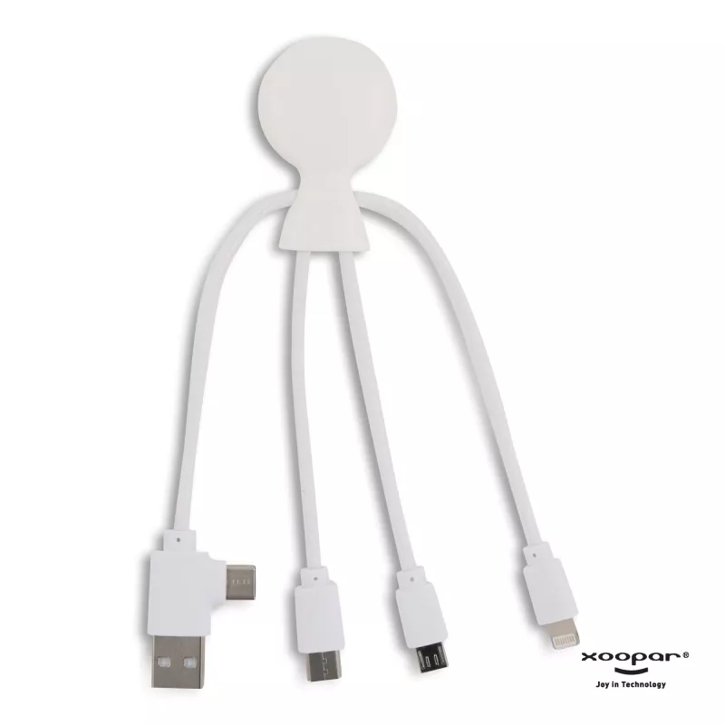 2099 | Xoopar Mr. Bio Smart Charging cable with NFC - biały (LT41008-N0001)